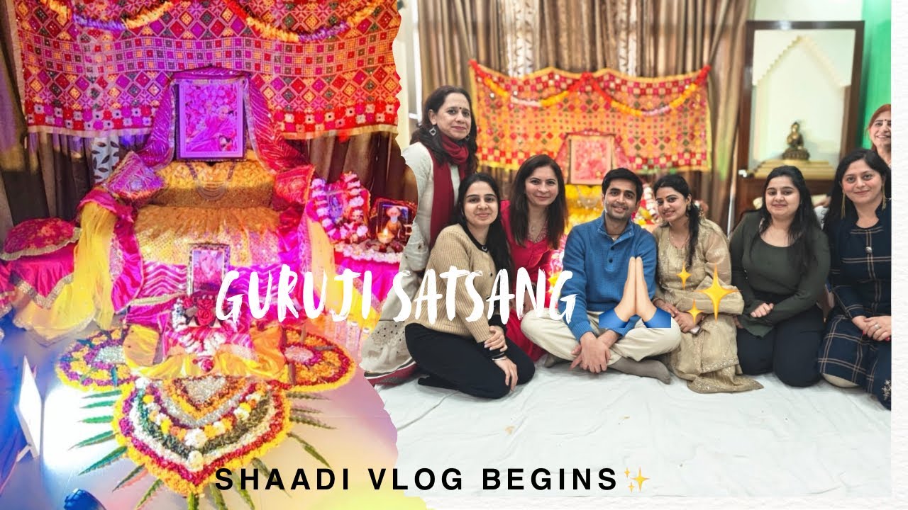 Wedding vlog | Family Wedding Begins with Guruji’s Blessings 🙏✨| Jiya Chawla vlogs 