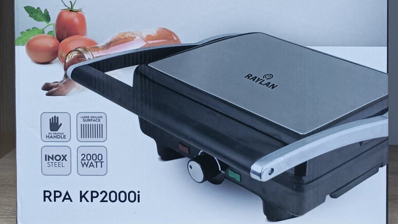 Panineuse Raylan 2000w  شواية رايلان الحجم الكبير بقوة 2000واط
