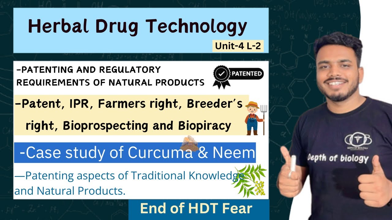 Patent | Farmers right | breeder right | Biopiracy | Bioprospecting | Case study of curcuma & Neem