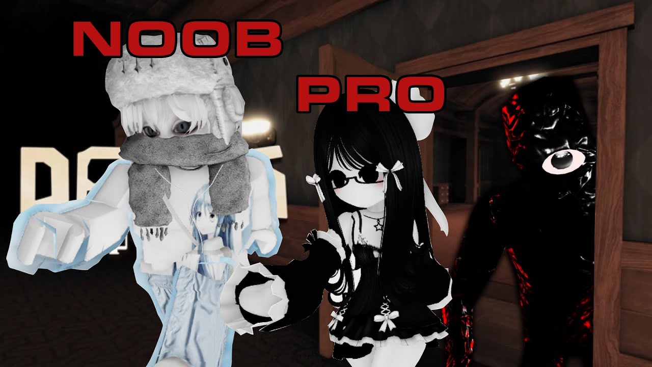 Teaching my NOOB FRIEND how to play ROBLOX DOORS...