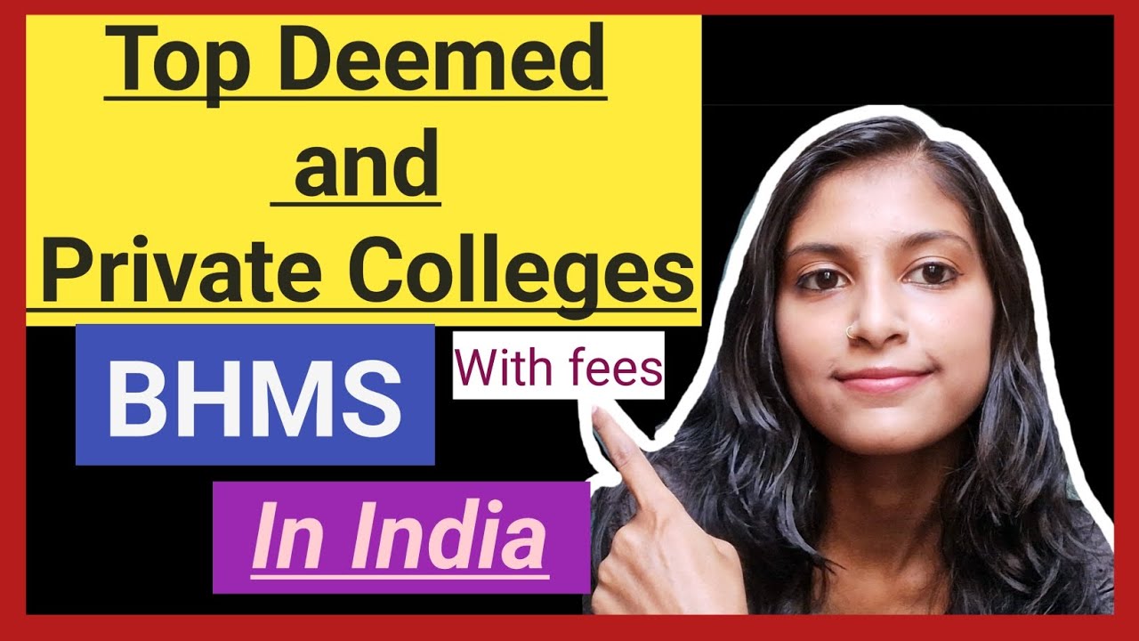 Top PRIVATE BHMS Colleges in INDIA