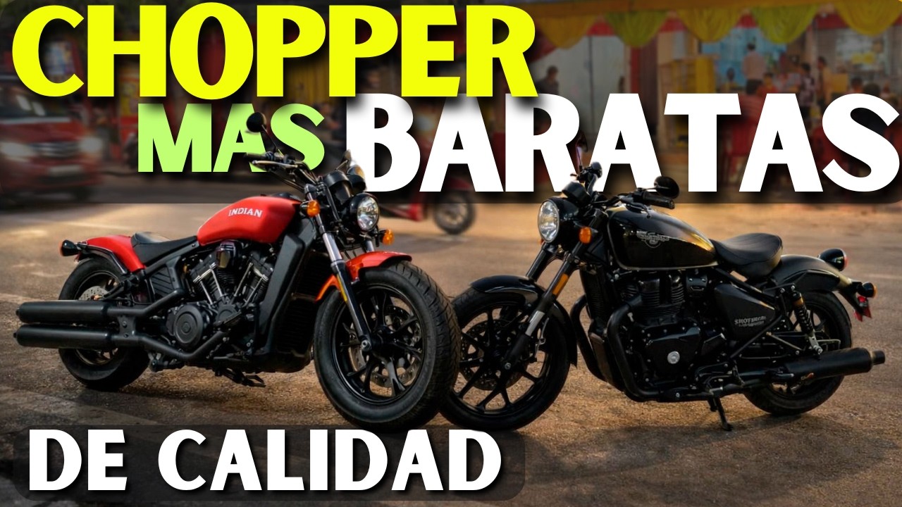 Las 14 Motos Chopper más baratas de calidad en México 2026