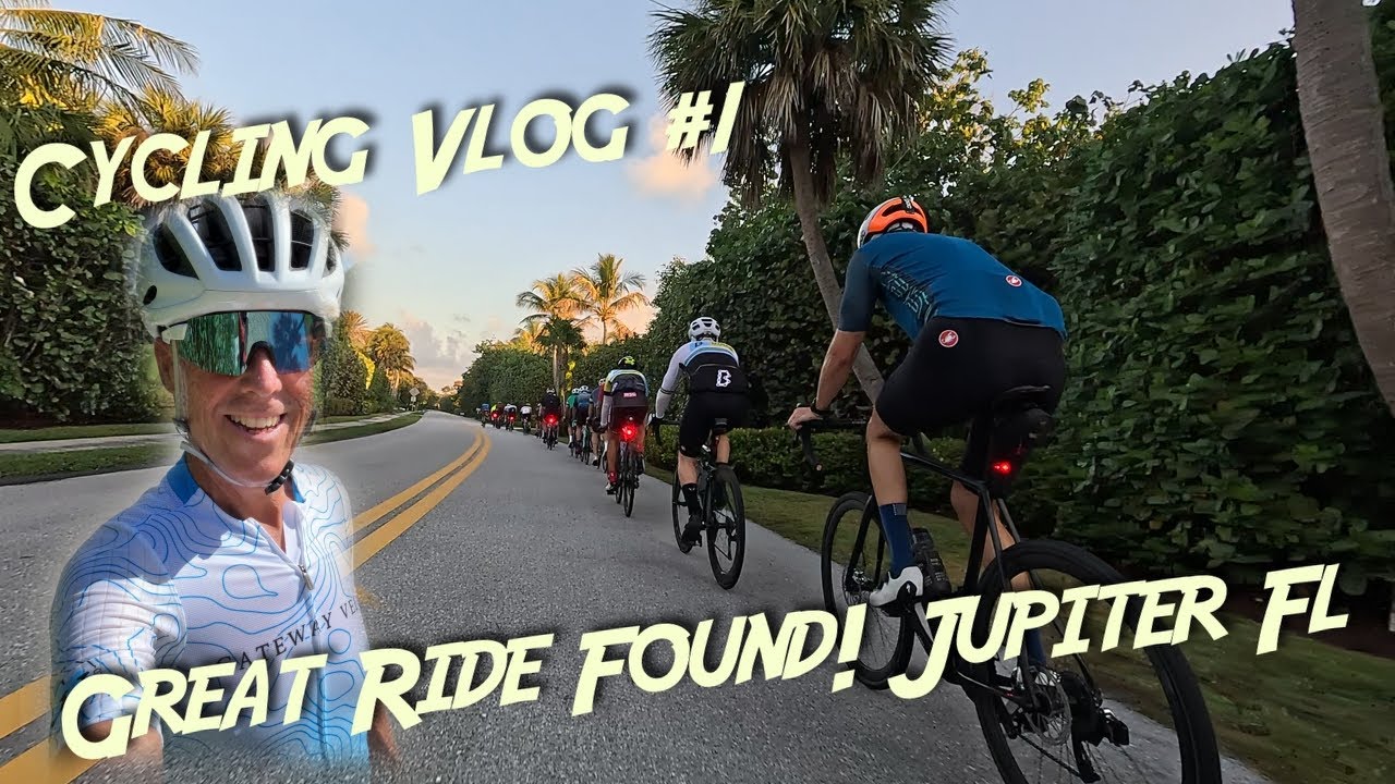 Cycling Vlog #1 Great Ride Found! Jupiter, FL