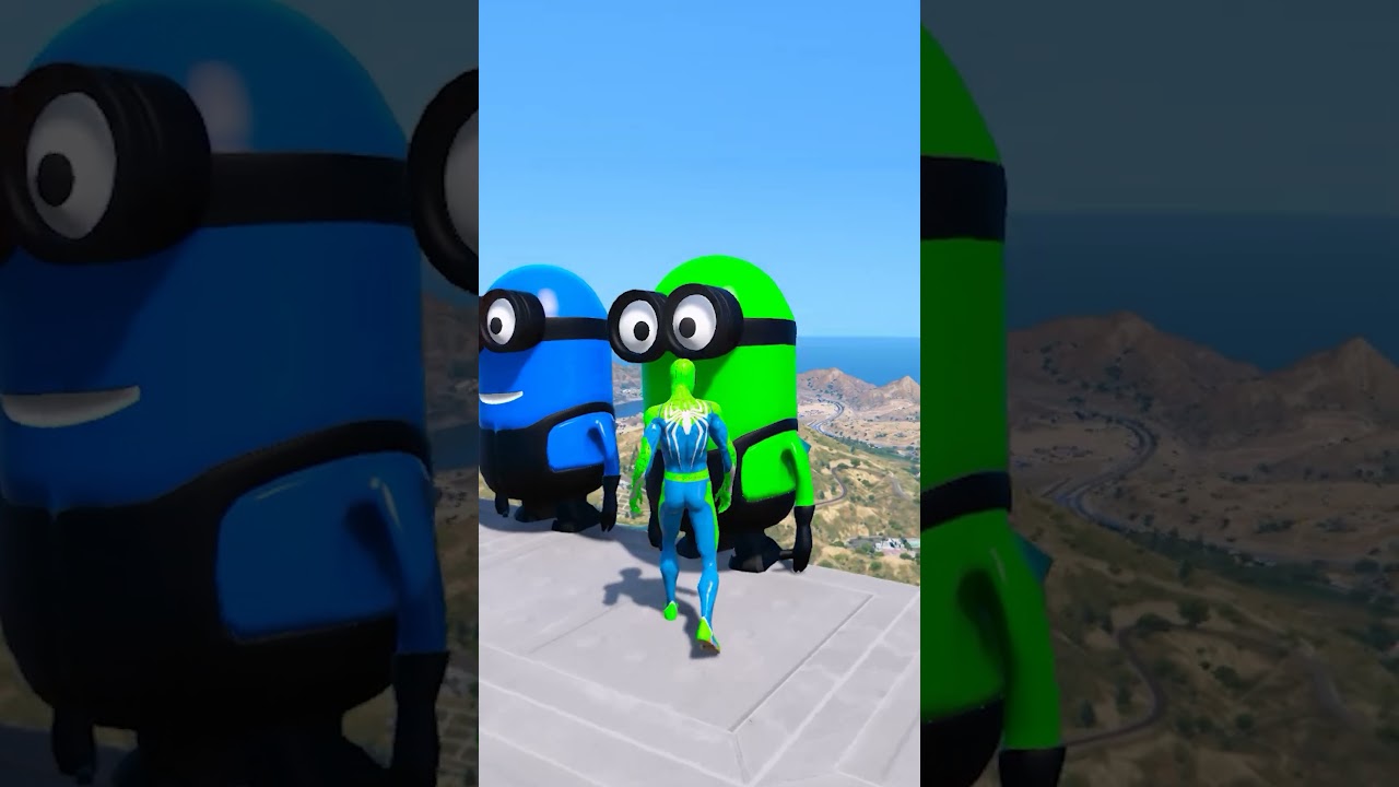 GTA V MINION RAGDOLL FAILS#shorts