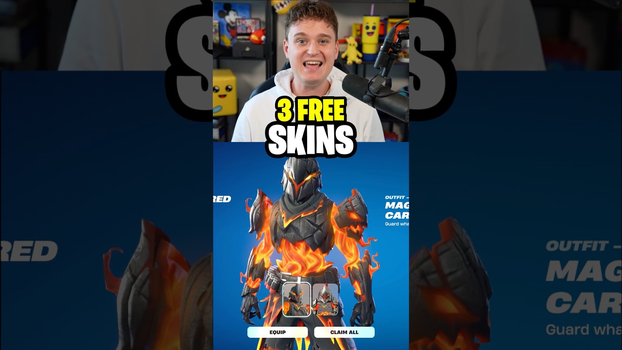 How To Get 3 FREE Skins in Fortnite! 😳