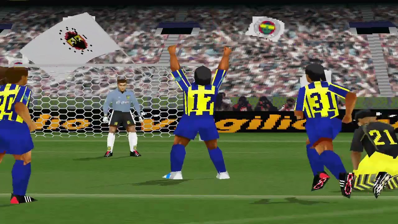 PLAYSTATİON 1/WİNNİNG ELEVEN 2002 / FENERBAHÇE - DORTMUND - ANELKA - TUNCAY  ŞANLI - SERHAT AKIN