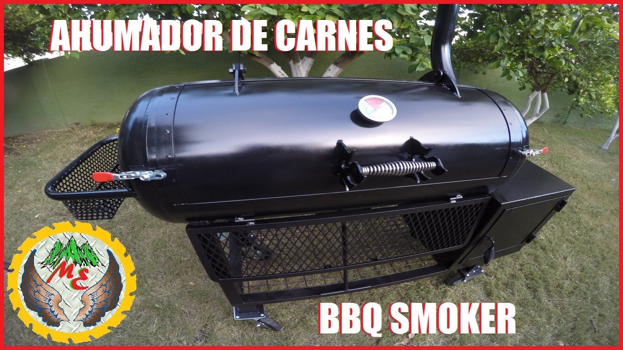 REVERSE FLOW BBQ SMOKER GRILL / AHUMADOR DE FLUJO INVERSO FUNCIONAMIENTO