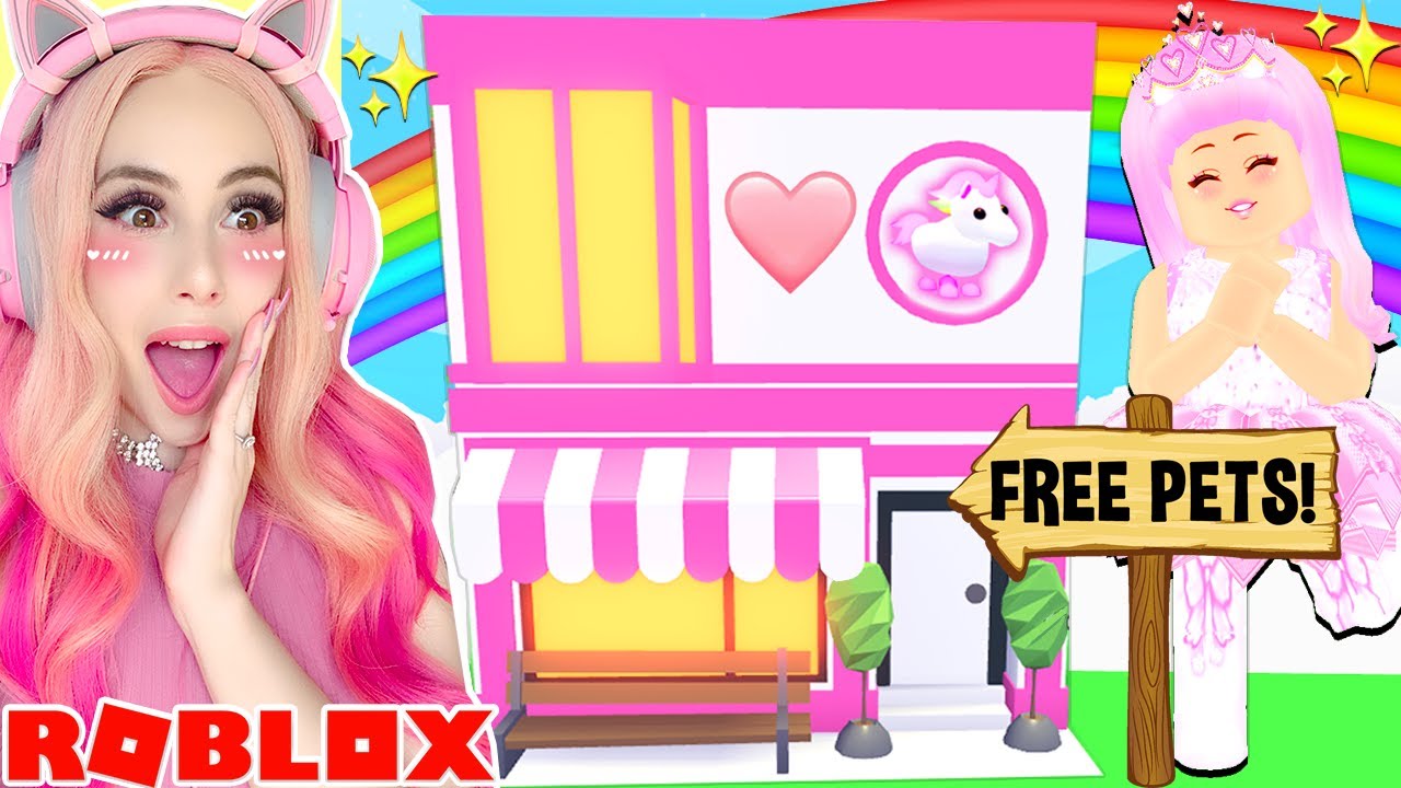 I Opened A FREE PET SHOP In Adopt Me... Roblox