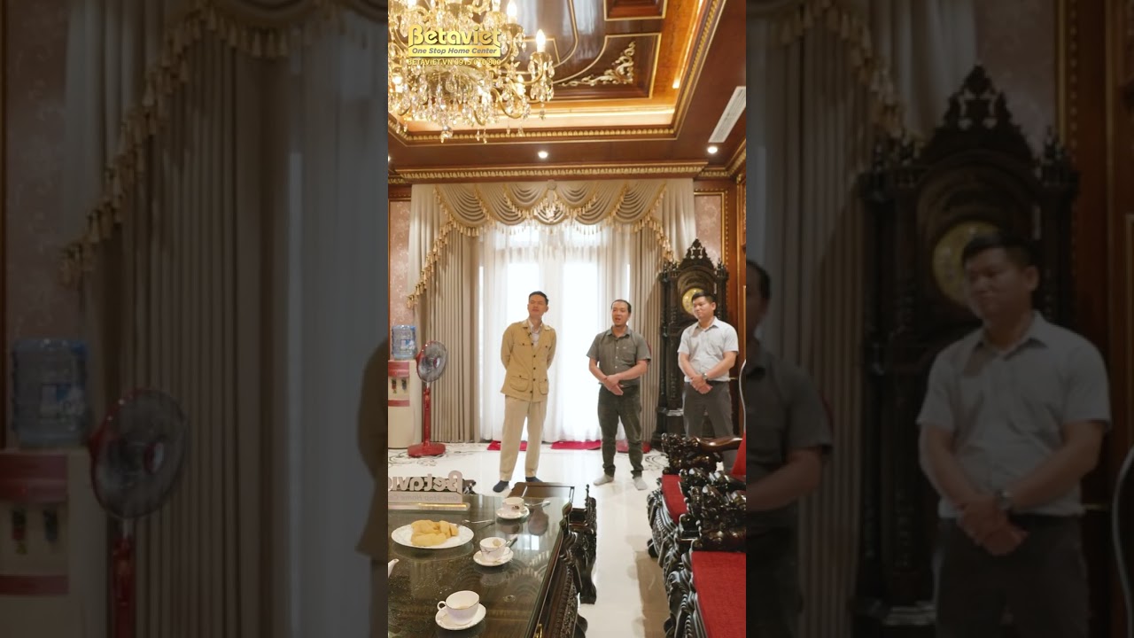 Nội thất gỗ qu&yacute; đẹp đến ngỡ ng&agrave;ng biệt thự l&ocirc; g&oacute;c t&acirc;n cổ điển 600m2