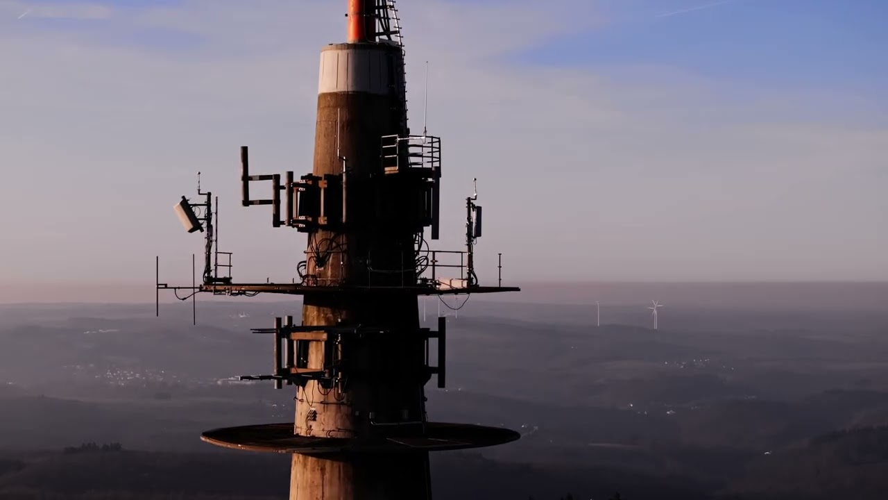 Drohnenaufnahme Fernmeldeturm Rheingau (DJI Mavic 3 Pro)