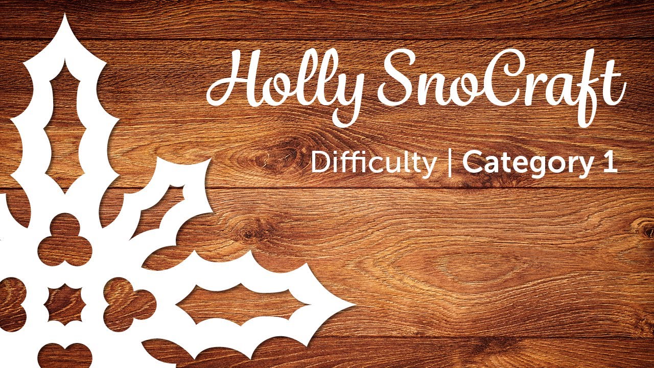 Learn how to make Paper Snowflakes - Holly - SnoCraft Tutorial - Toy Rocket Studios