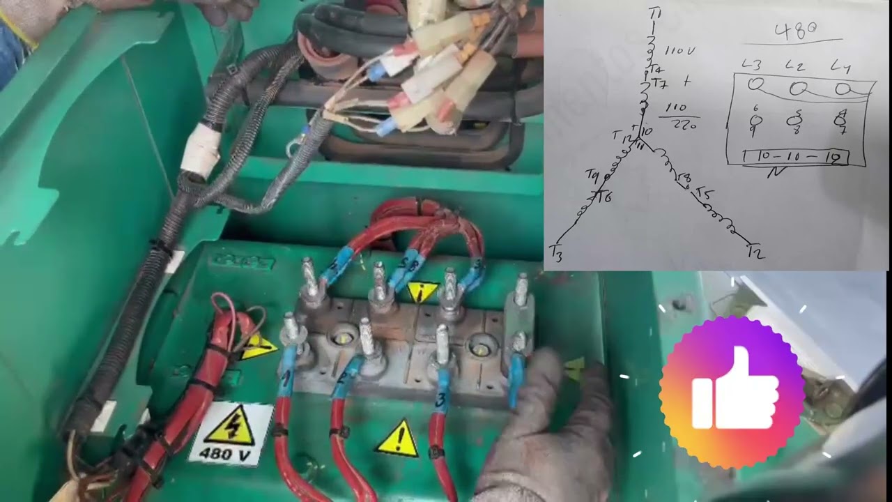 CAMBIO DE VOLTAJE DE UN GENERADOR ⚠️220V 🔄 440V⚠️🚨🚨