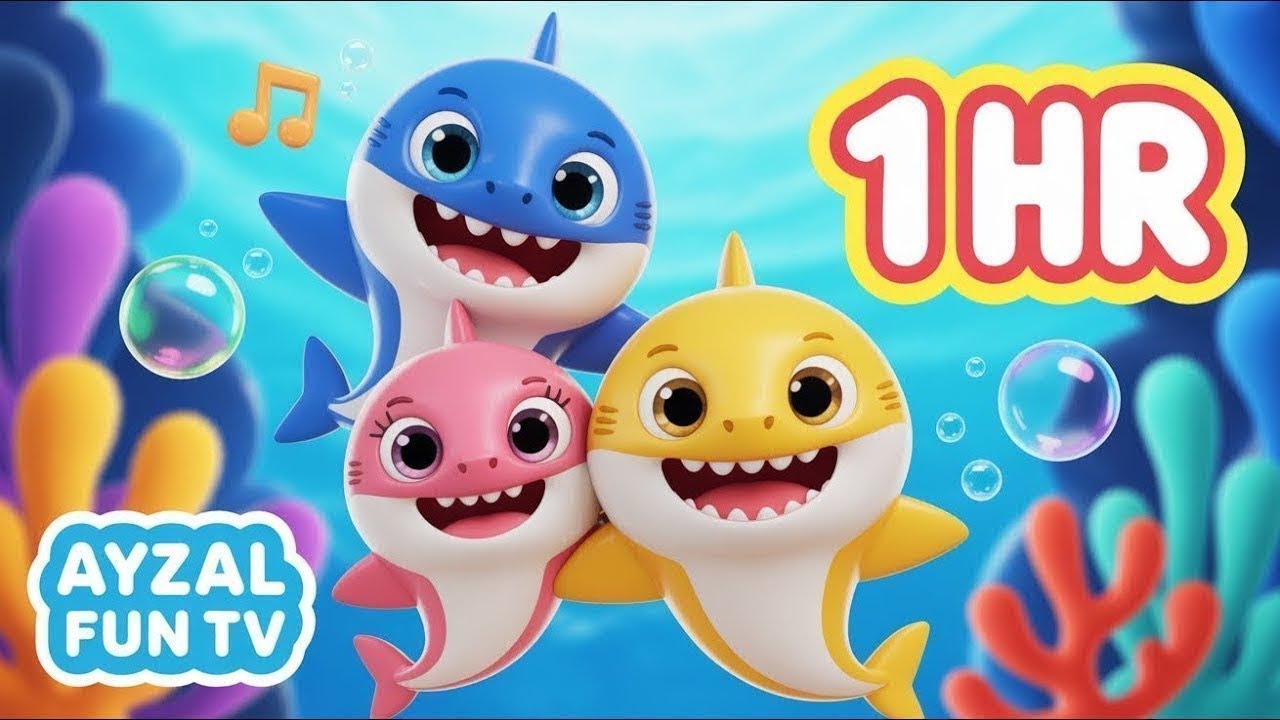 [1hr] Abc Animal Song, Baby Shark, Old Macdonald, ABCD, 123, Wheels On The Bus +More Nursery Rhymes