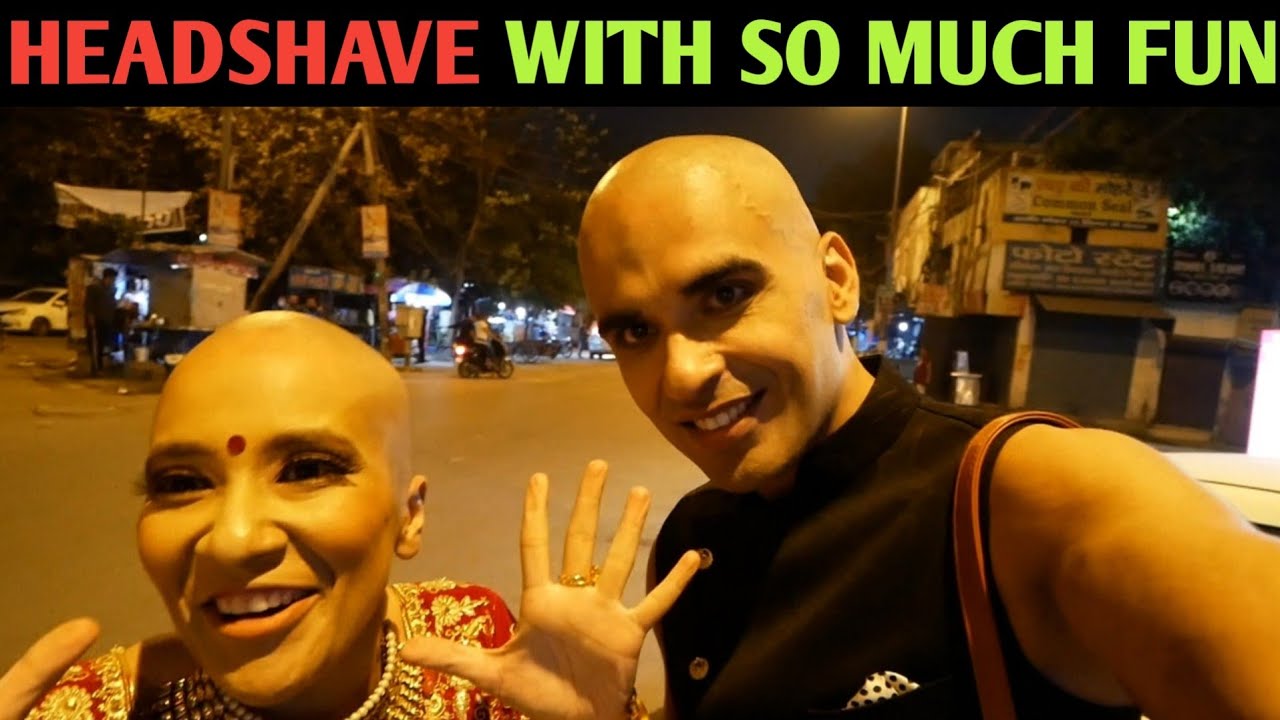 Indian headshave couple | ASMR scalp massage | Bald girl Richa | Groom | Feedfit hindi vlog 2021