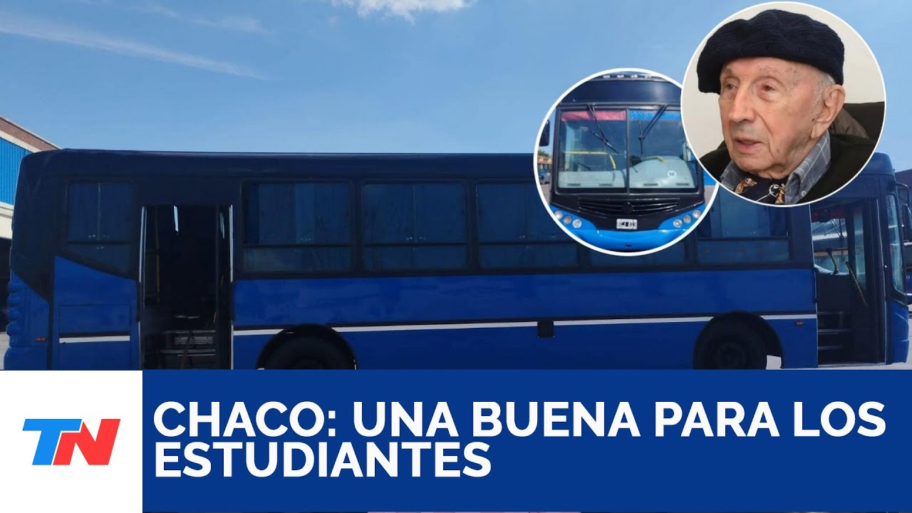 Luis Landriscina consiguió un colectivo para estudiantes de Mesón de Fierro