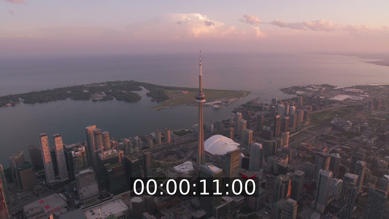 Fernmeldeturm und Fernsehturm in Toronto in Ontario, Kanada