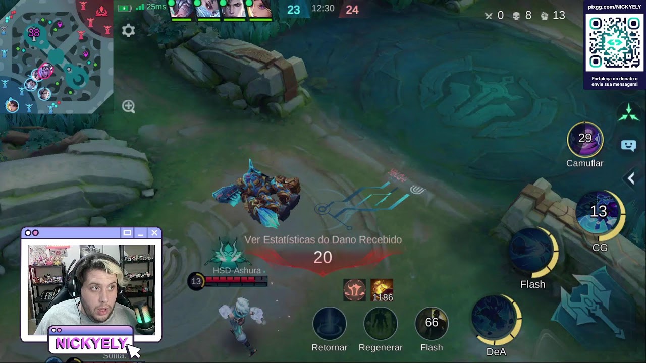 AO VIVO MOBILE LEGENDS BANG BANG (MLBB) - NICKYELY