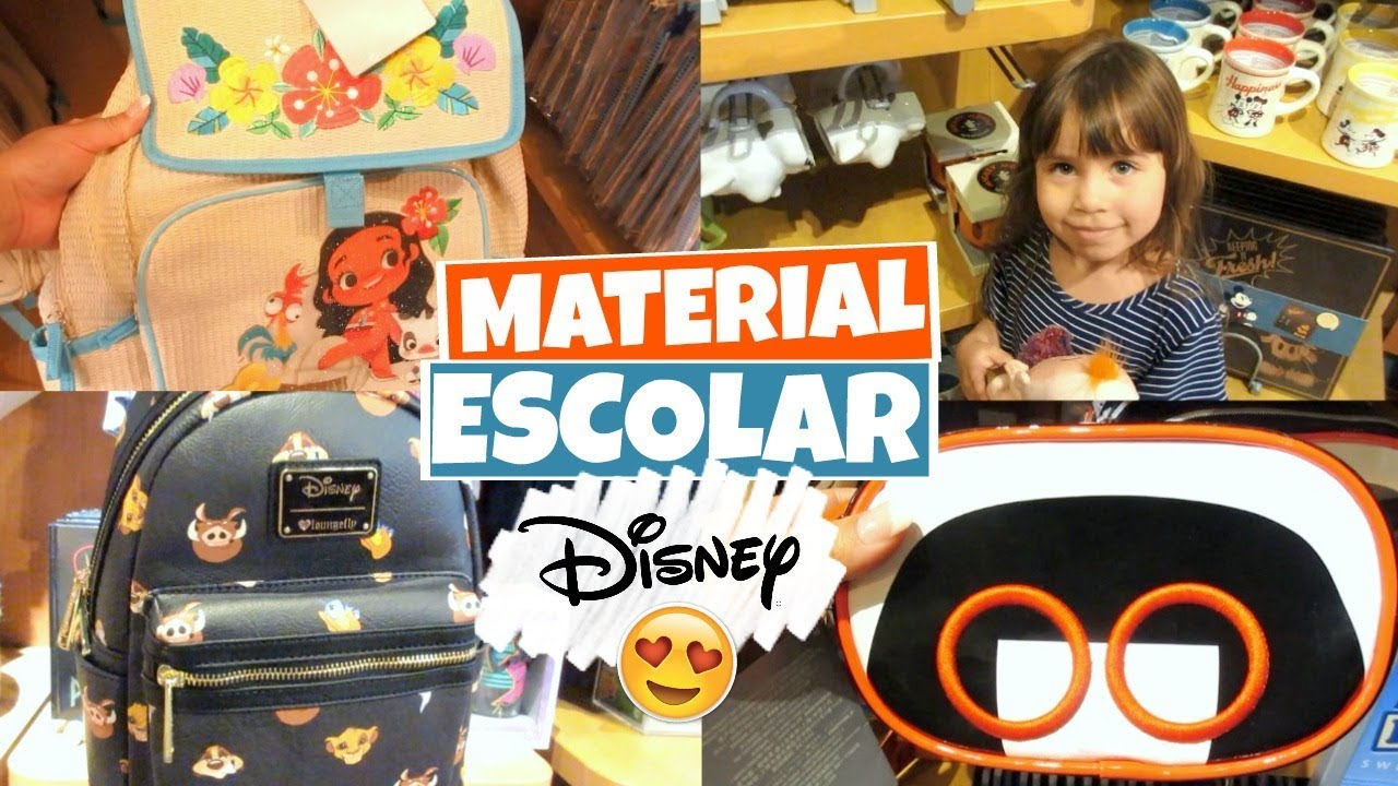 MATERIAL ESCOLAR 2018 | VOLTA AS AULAS LOJA DA DISNEY 😍