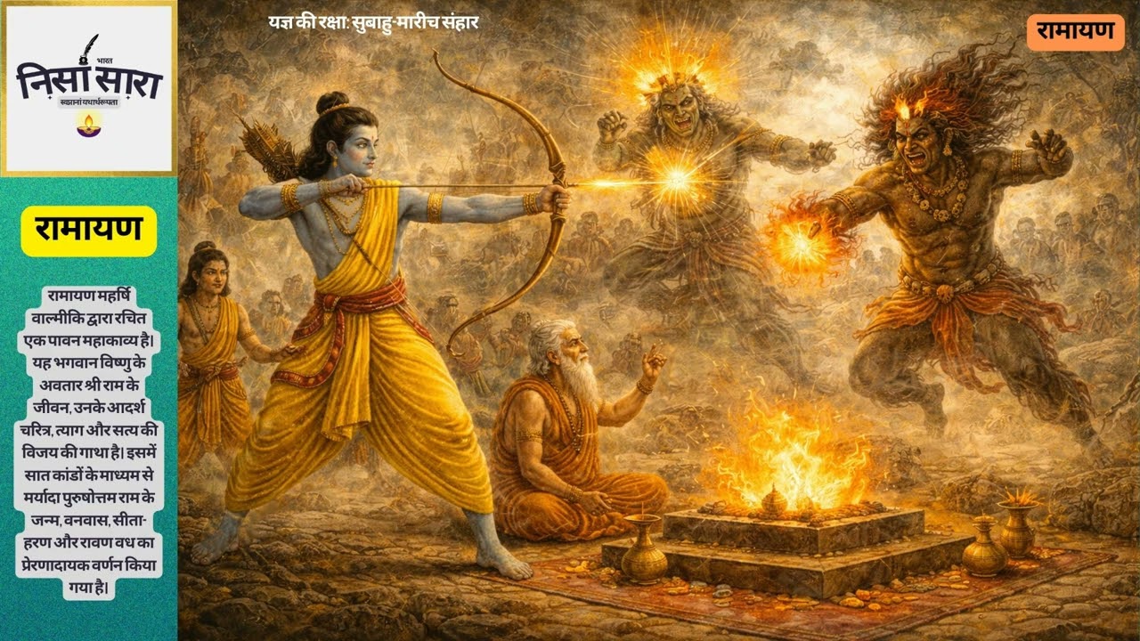 यज्ञ की रक्षा: सुबाहु-मारीच संहार I रामायण I Nisa Sara