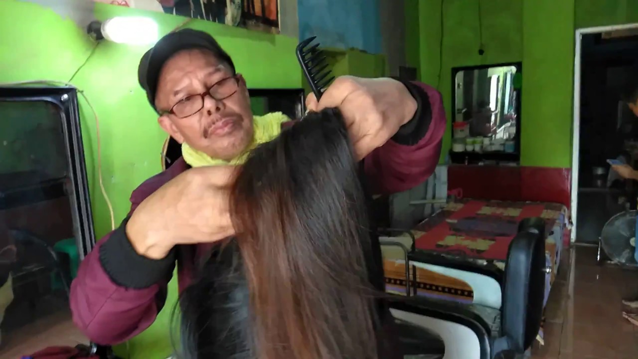 Long bob layer haircut