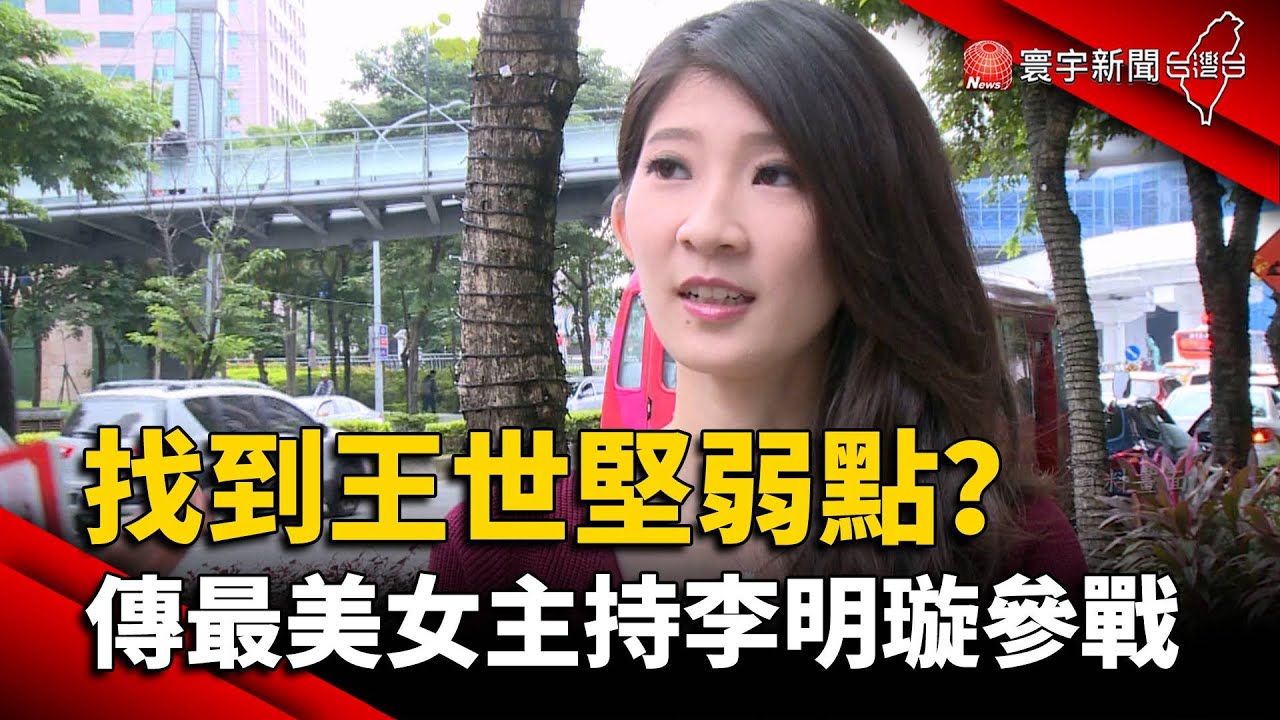 找到王世堅弱點？傳最美女主持李明璇參戰｜#寰宇新聞 @globalnewstw