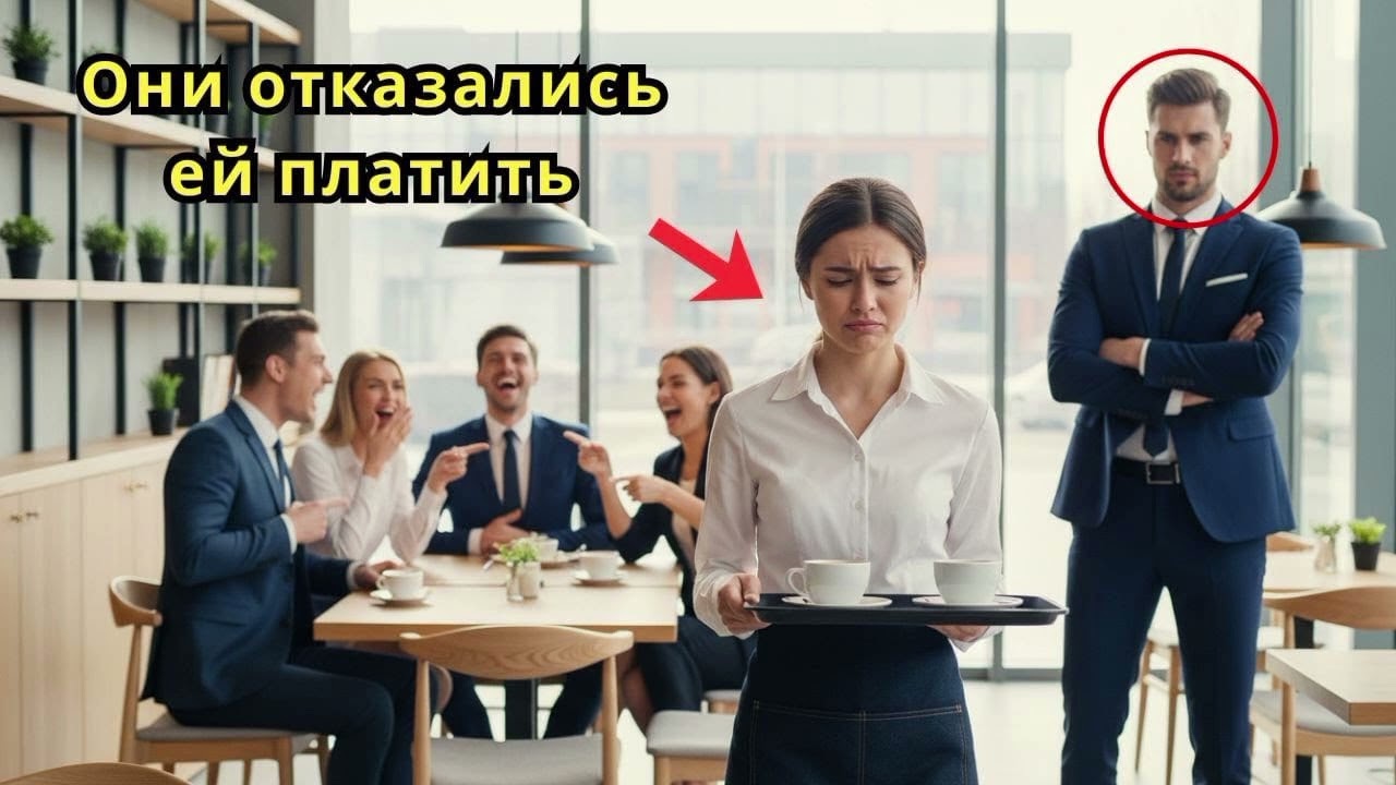 Четверо богачей отказались платить официантке — и тут появился хозяин