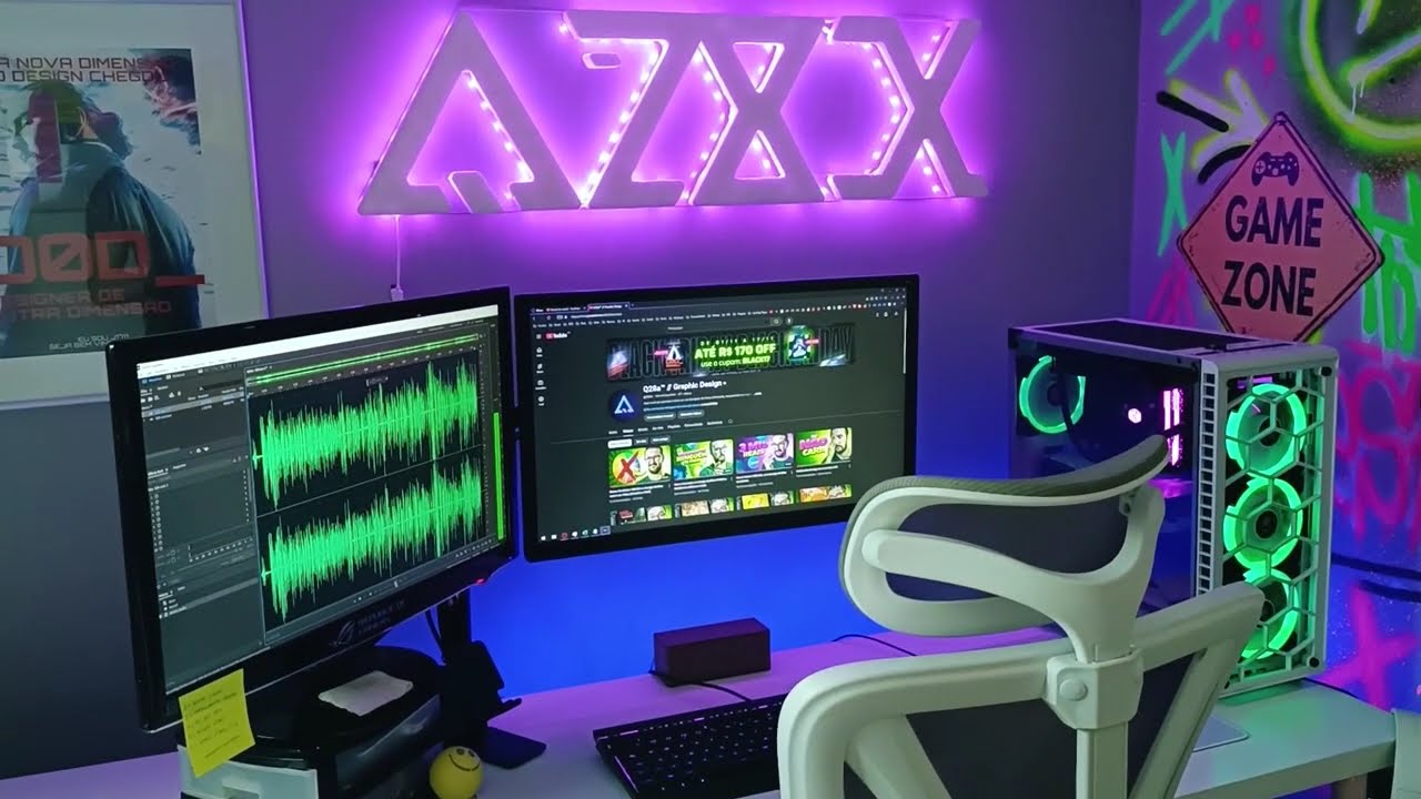 MEU SETUP de Design Gráfico 2024 (Estúdio do Q28a)