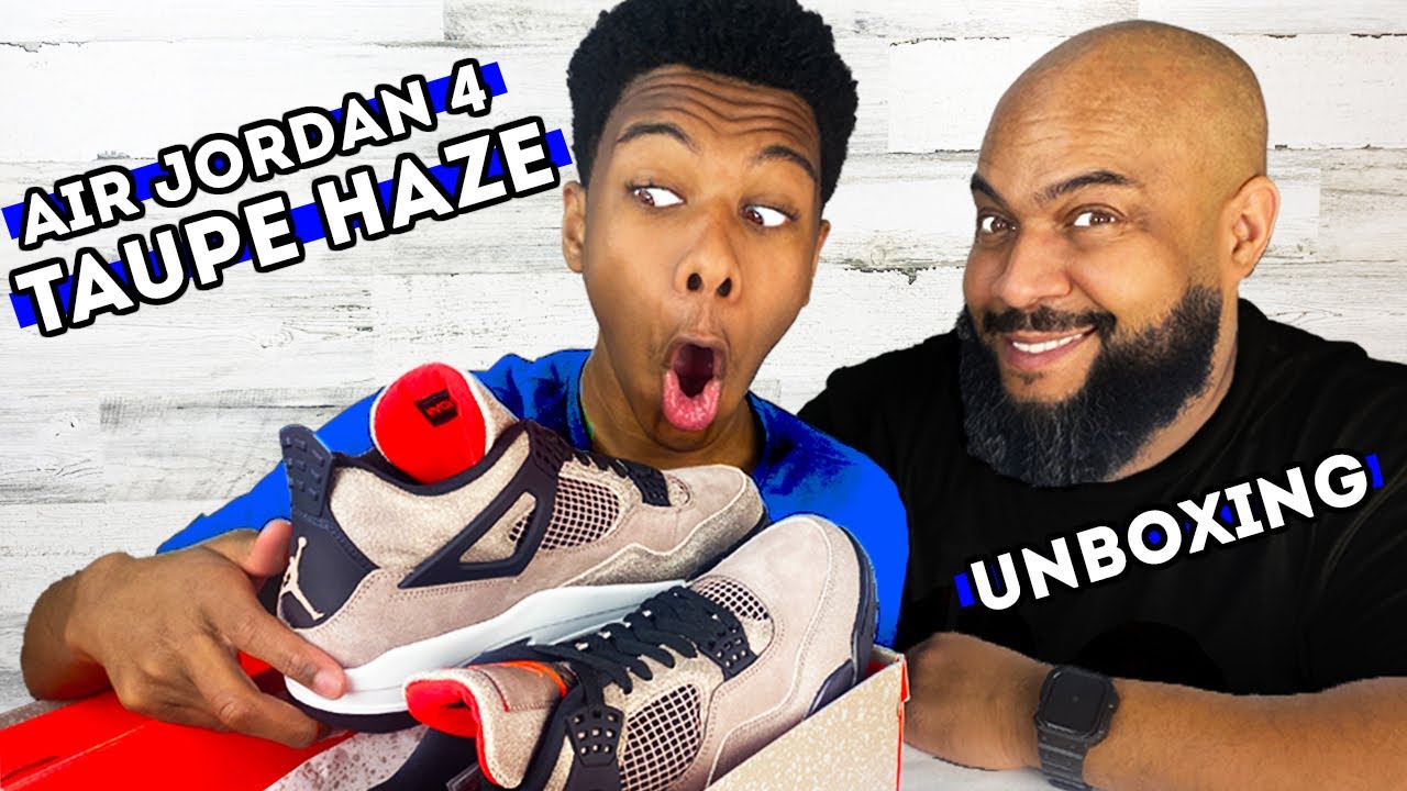 UNBOXING the AIR JORDAN 4 TAUPE HAZE!
