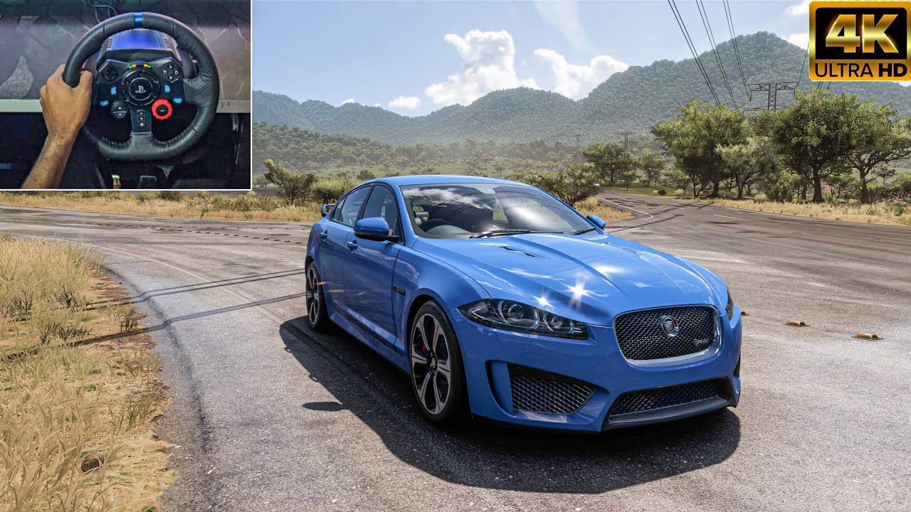 Jaguar XFR-S 2015 - Forza Horizon 5 | Logitech G29 steering wheel Gameplay
