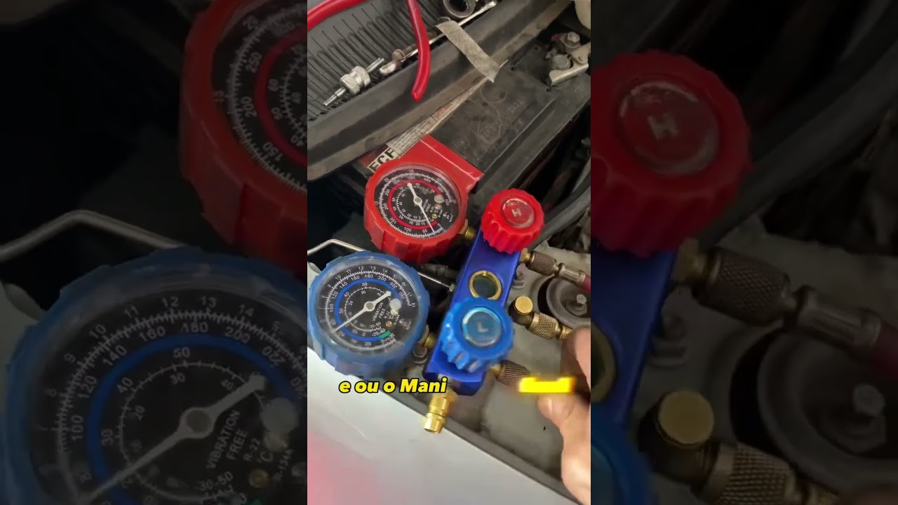 Carga de g&aacute;s Ar condicionado automotivo #dicasautomotivas #mecanica #carro #fyp