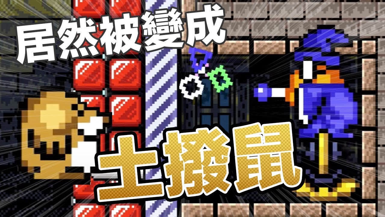 阿倫【瑪利歐創作家2】被魔法師變成土撥鼠？！マリメ2