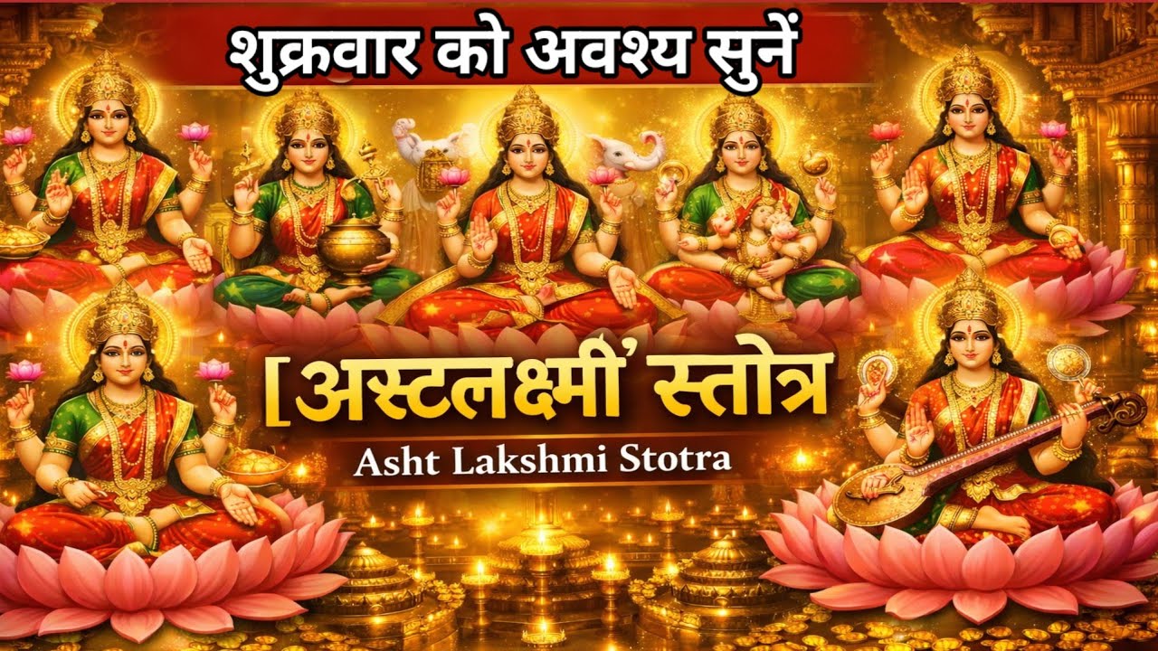 शुक्रवार को सुनें |अष्टलक्ष्मी स्तोत्र | शुक्रवार भक्ति | Asht Lakshmi Stotra | 