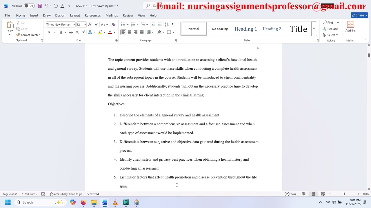 Topic 1: Introduction to Health Assessment and Wellness, Health Promotion, and General Survey