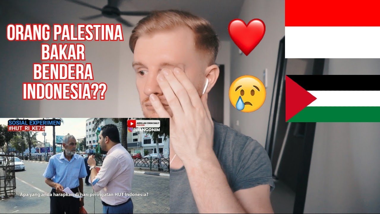 (REACTION) REAKSI ORANG PALESTINA, Bakar Bendera Indonesia atau pilih 100$#SOSIAL EXPERIMEN