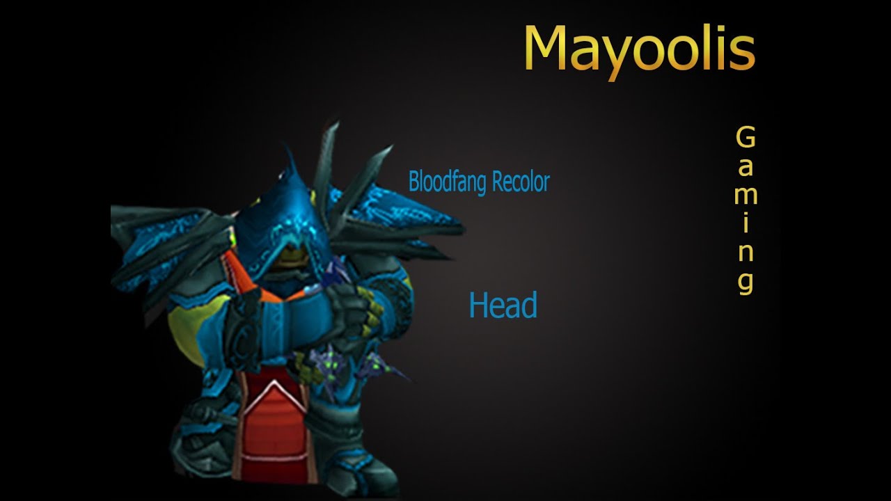 World of Warcraft How To Get: Bloodfang Recolor (Head)