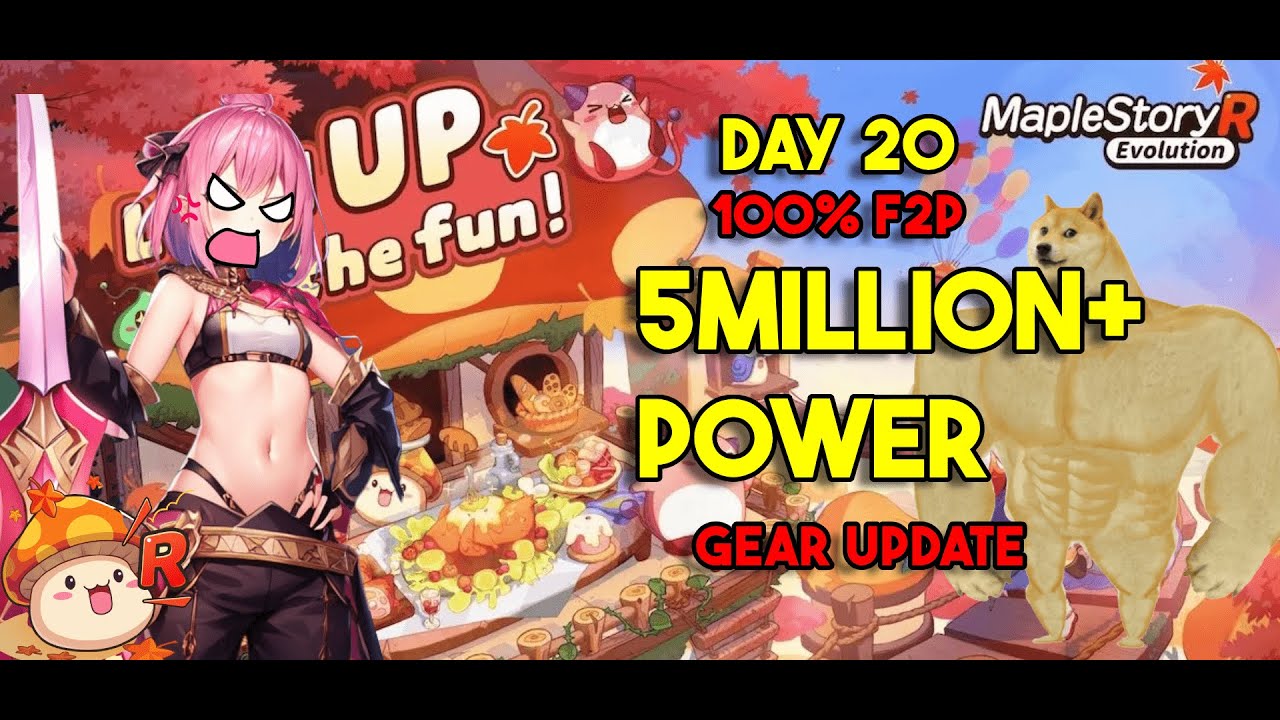 MapleStory R: Evolution - DAY 20 | 5MILLION POWER AS F2P