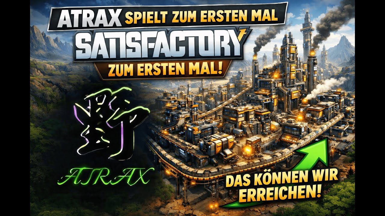 Mein erstes Mal Satisfactory! 🚀 | ATRAX baut seine erste Mega-Fabrik