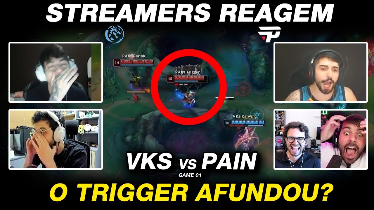 STREAMERS REAGEM: A VIRADA DA KEYD CONTRA PAIN | PNG vs VKS (GAME 01)