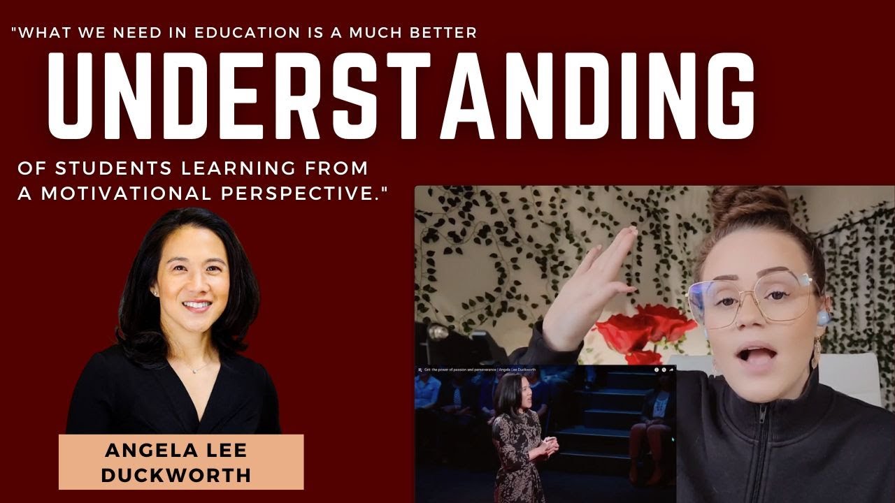 Angela Lee Duckworth | Grit The Power of Passion and Perseverance | TEDTalk | Reactions