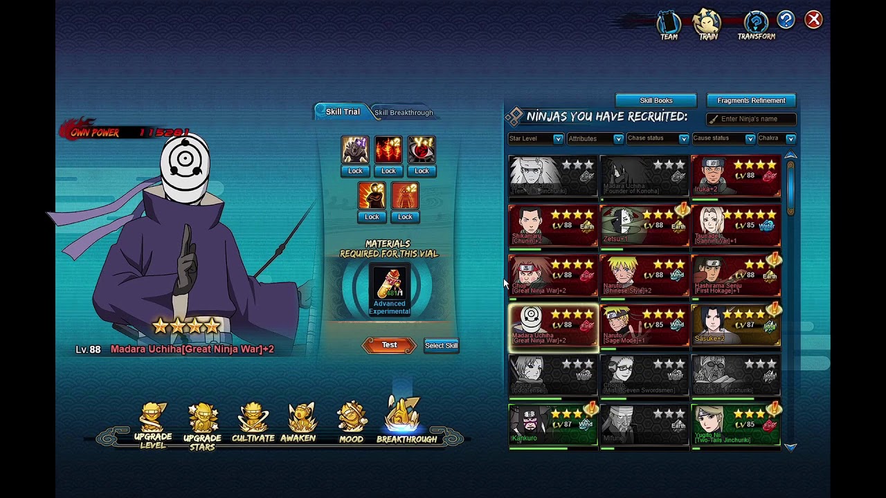 Breakthrough/Skill Trial Guide! | Naruto Online