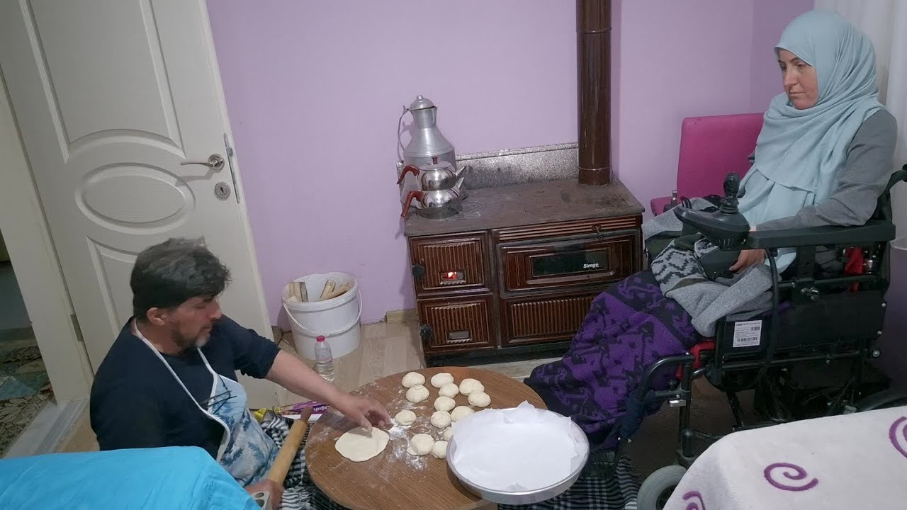 KUZİNE SOBA'DA POĞAÇA 🌸. TV YE RÖPORTAJ VERDİK ⁉️ KÖYDE YAŞAM 🌻