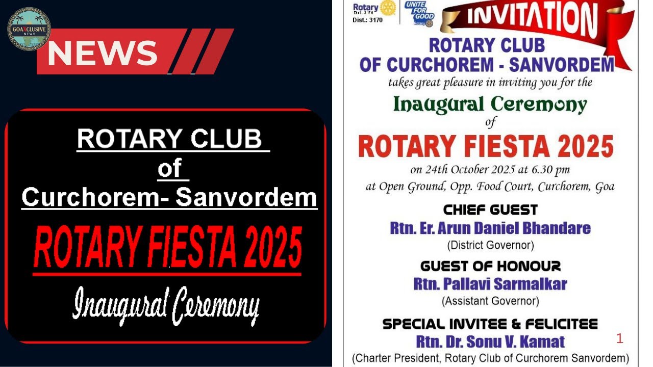ROTARY FIESTA 2025 At Curchorem | GoaXclusive |