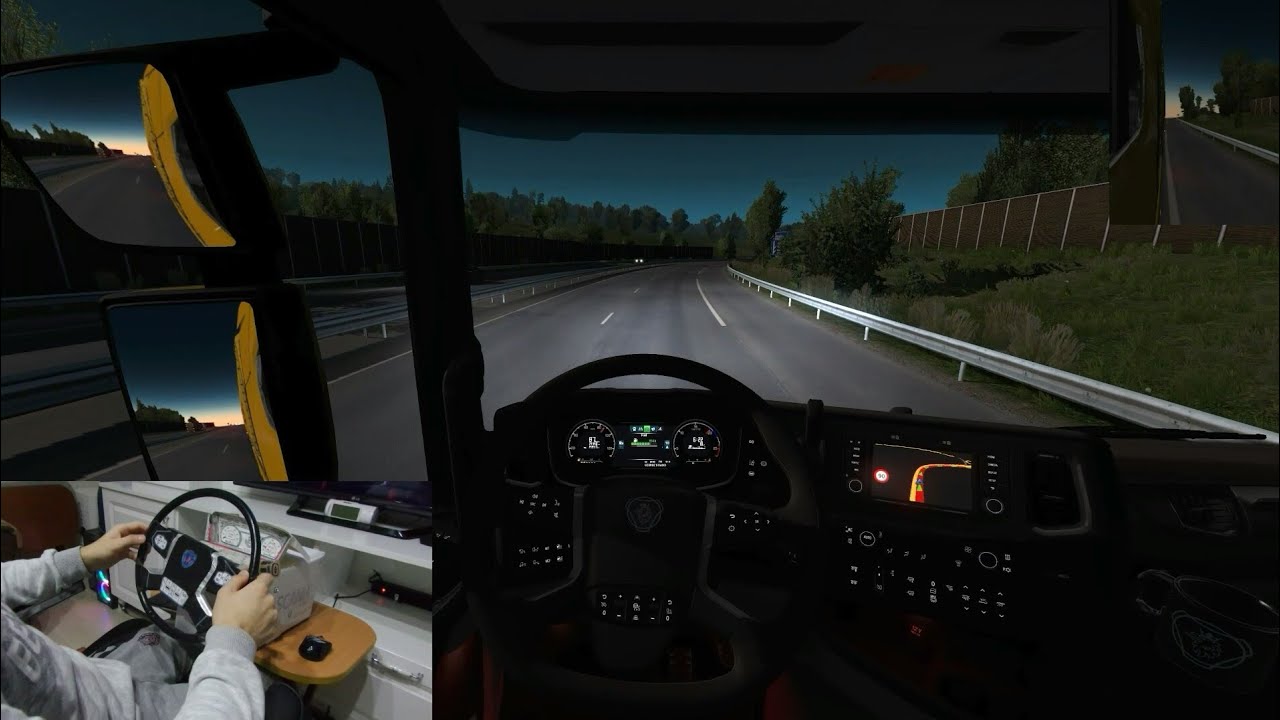 SABAHIN İLK IŞIKLARIYLA  YOLLARA DÜŞTÜK SCANIA R 450 VABIS / ETS 2 / EURO TRUCK SIMULATOR 2 #8