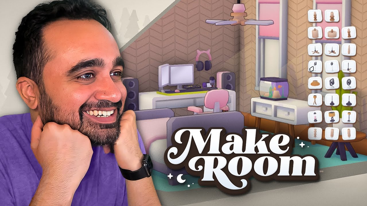 I made a DREAM cozy stream setup playing MakeRoom