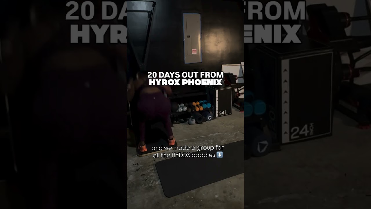 Workout done before a 12-hour shift ✔️ 20 days out from HYROX Phoenix… then the countdown for HYROX