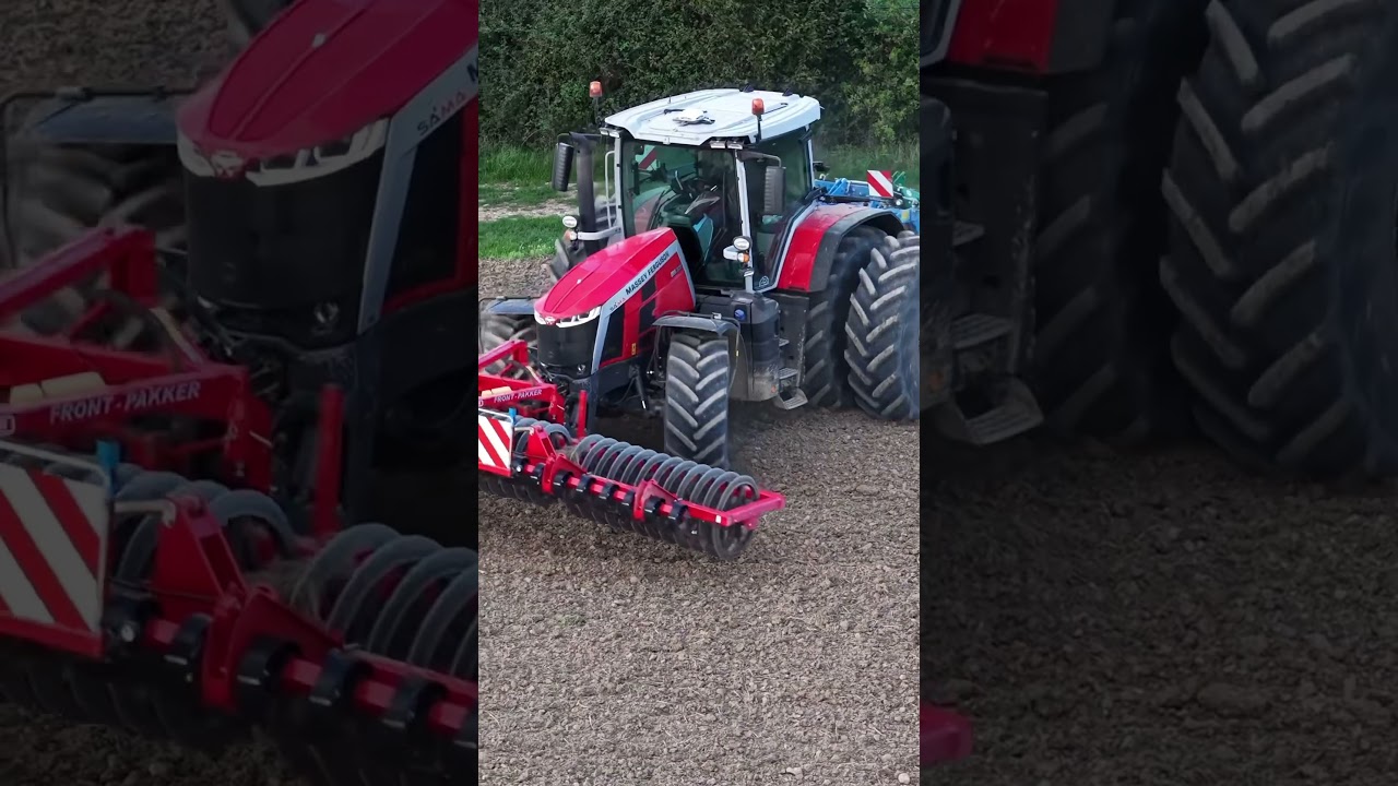 MF 8s avec autoguidage PTx Trimble 🛰️ console GFX-1060 avec connectivit&eacute; #latitudegps #ptxtrimble