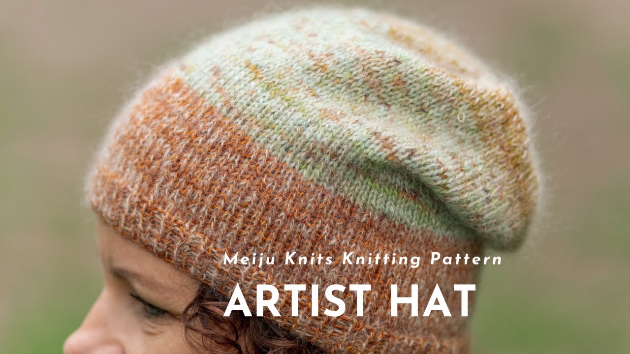 Artist Hat (knitting pattern/tutorial by Meiju Knits)