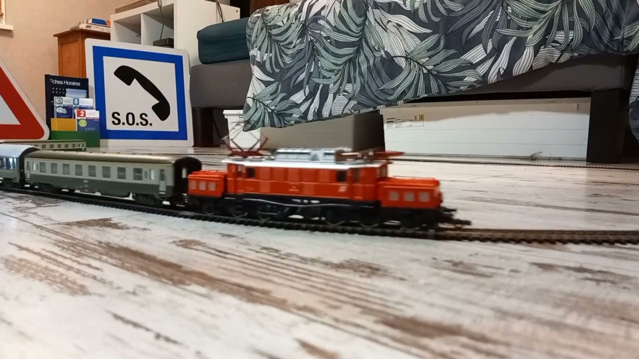 Circulation de trains miniatures, des corails et des locomotives à gogo !