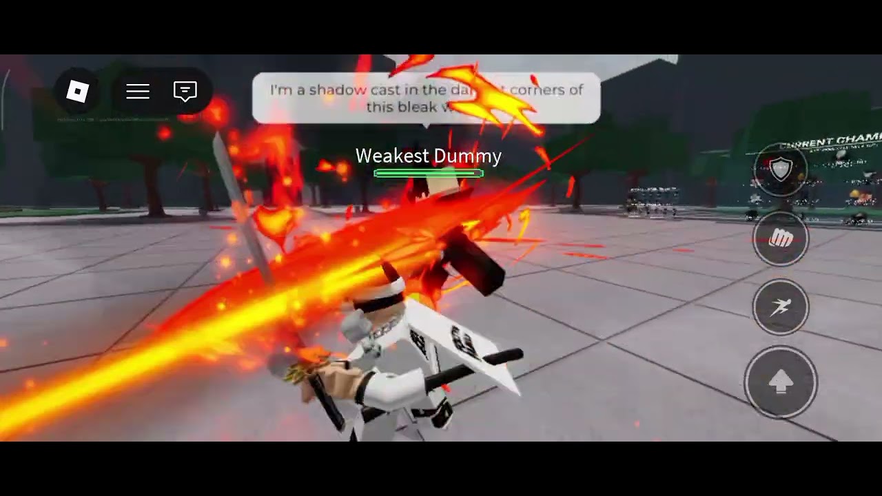 Cooking the weakest dummy with blade master