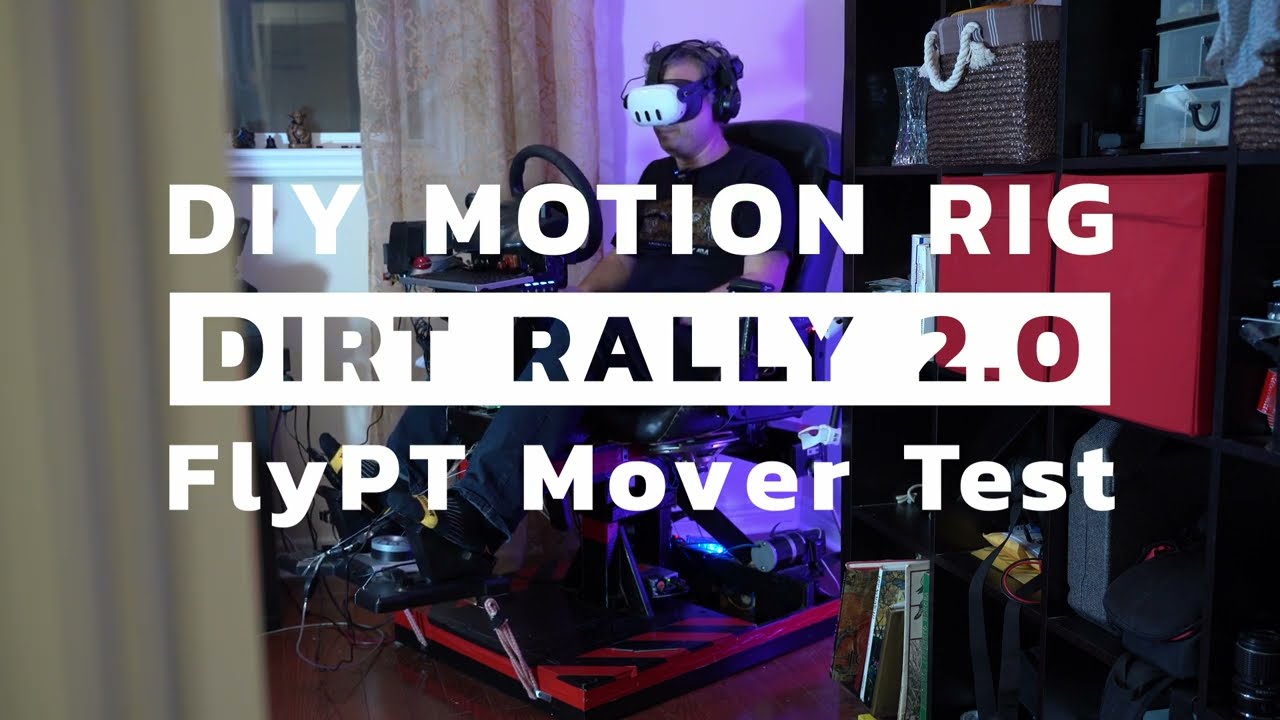Dirt Rally 2.0 VR on a $500 DIY Motion Platform with Haptic Feedback - 100% immersion!